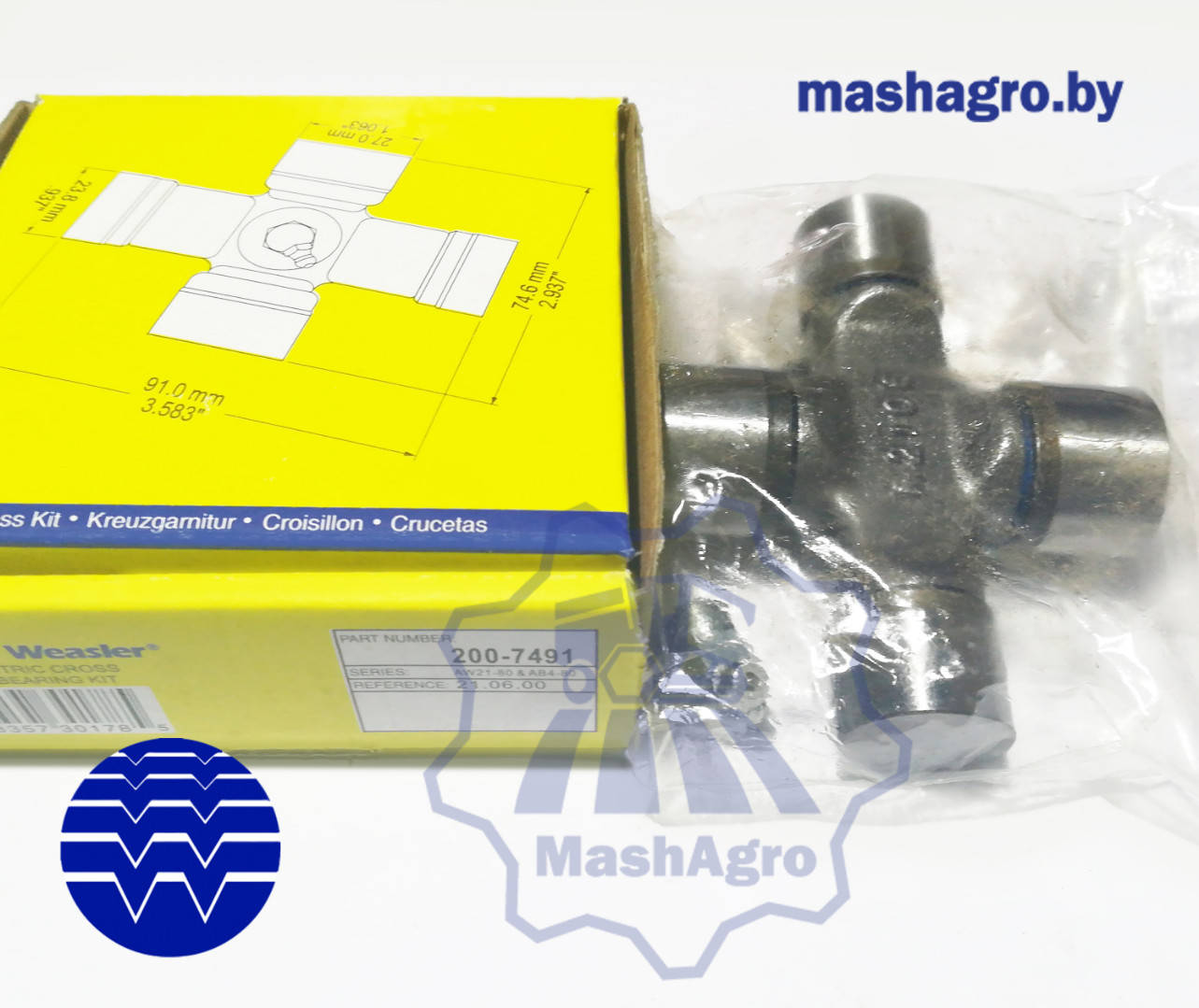 Крестовина, EUCV, AG21-80, P-KIT