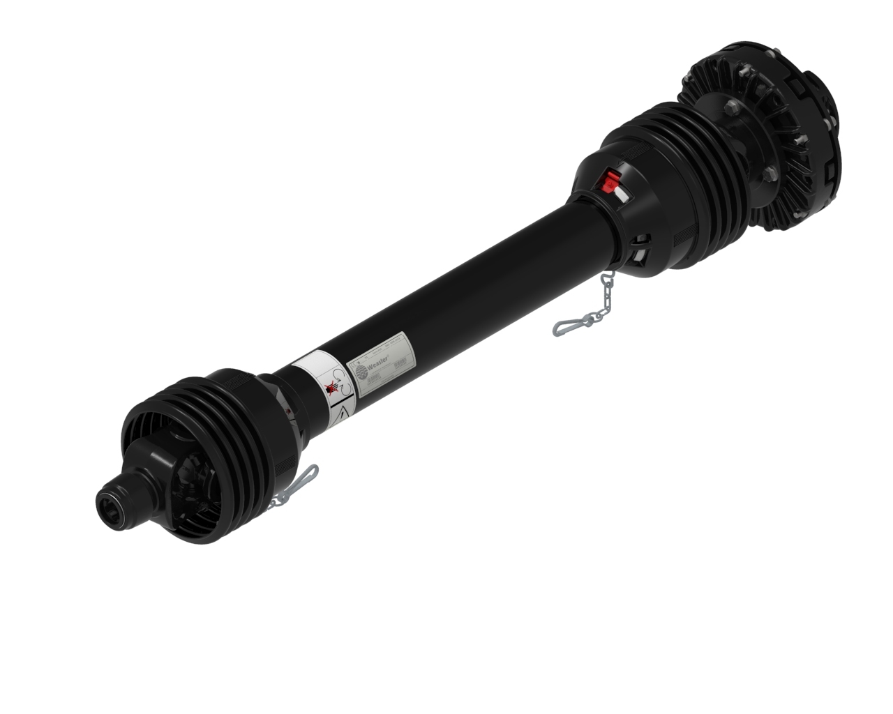 Карданный вал c фрикционно-обгонной муфтой TorQmaster,AB8,860MM,TQ FR/OR 2400NM,SSL 1 3/8