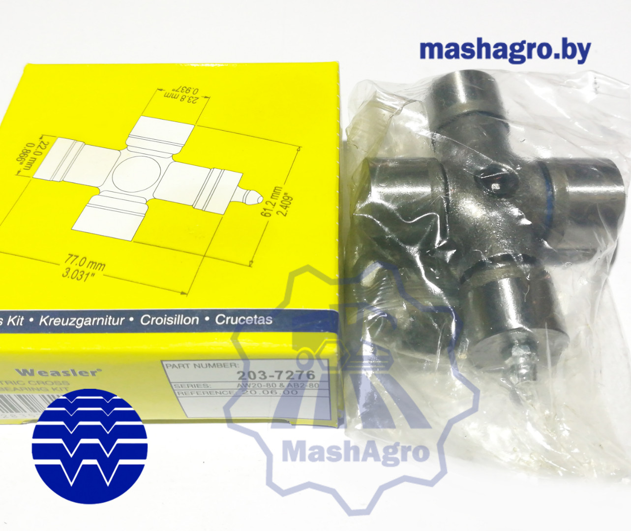 Крестовина, EUCV, AG20-80, PBL-KIT